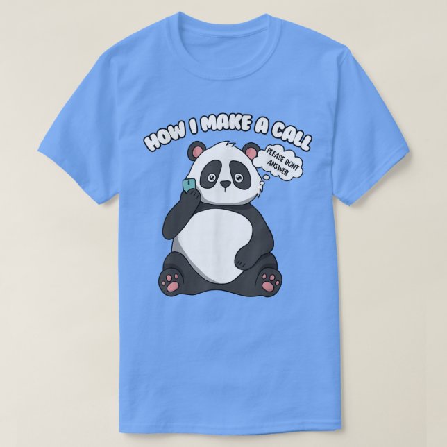 Cute Panda Bear T Shirt (Design framsida)