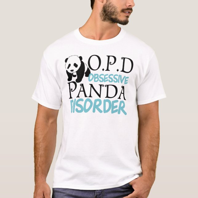 Cute Panda Bear T Shirt (Framsida)