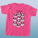 Cute Panda Bear T Shirt<br><div class="desc">Roligt små pandasbjörnar för att få djur att le. Originalkonst av Nic Squirrell.</div>