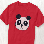Cute Panda Bear T Shirt<br><div class="desc">En panda av roligt tecknad för att få alla djurvänliga djur att le. Originalkonst av Nic Squirrell. Ändra namn för att anpassa.</div>