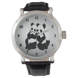 Cute Panda Bears Armbandsur