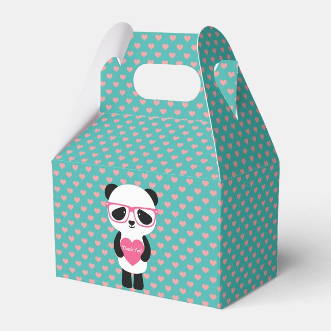 Cute Panda Birthday - Tack! Presentaskar (Framsidan Sidan)