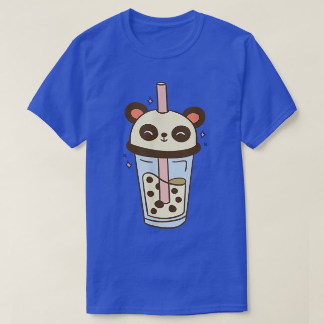Cute Panda Bubble Tea Kawaii Outfit Bubble Tea  T Shirt (Design framsida)