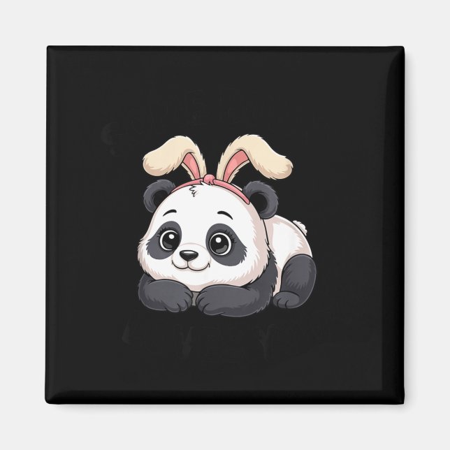 Cute Panda Bunny Some Bunny Loves You  Magnet (Framsidan)