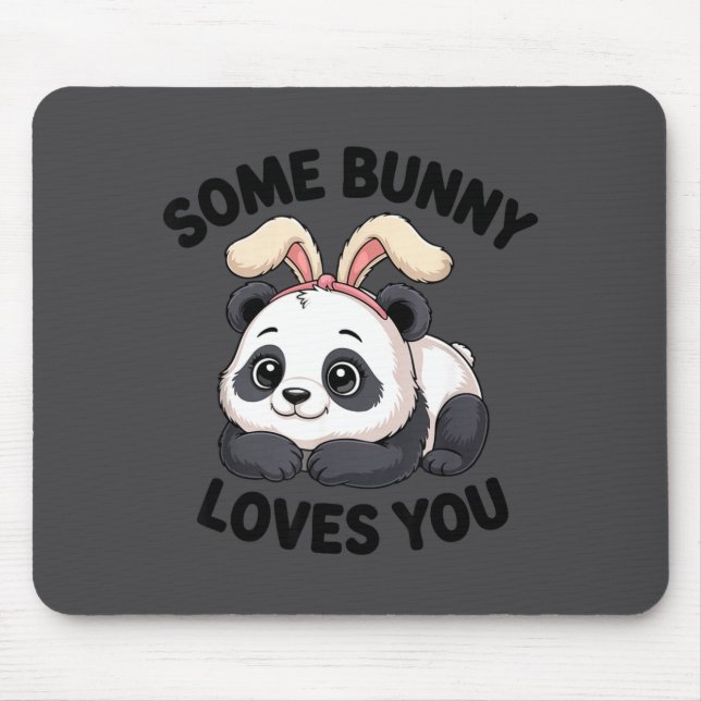 Cute Panda Bunny Some Bunny Loves You  Musmatta (Framsidan)