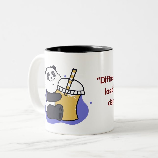 Cute Panda Coffee Mugg (Framsida vänster)