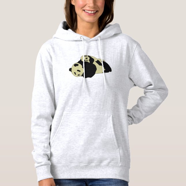 Cute Panda Cudling with Baby Unge Tröja (Framsida)