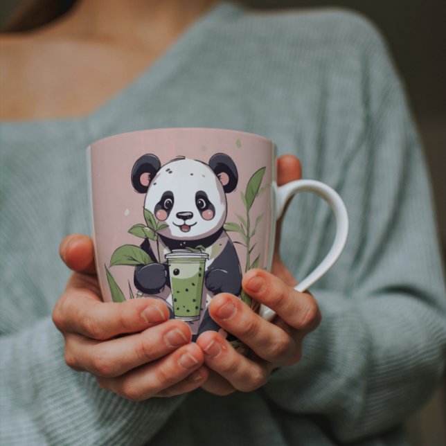 Cute Panda-drickbubbelte, boba-te Magisk Mugg (Skapare uppladdad)