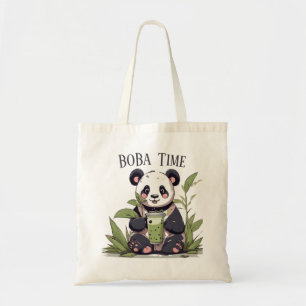 Cute Panda-drickbubbelte, boba-te Tygkasse