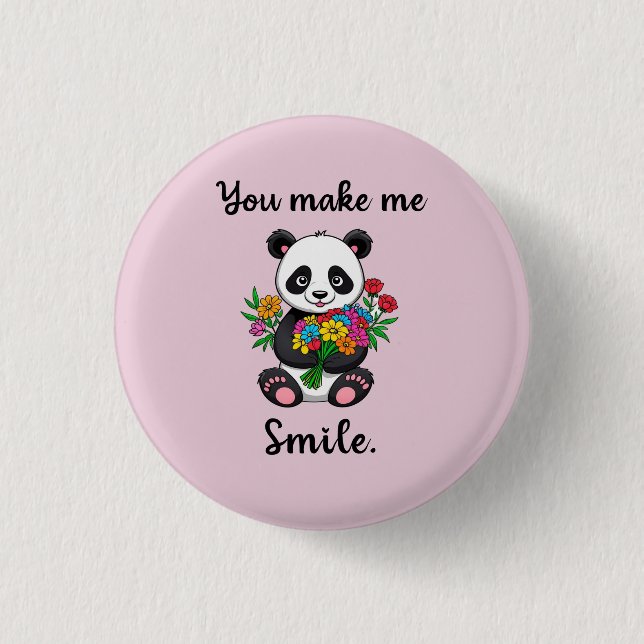 Cute Panda du gör mig till sjömil Knapp (Framsida)