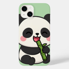 Cute Panda Eating Bamboo - Adsible Animal Tecknad