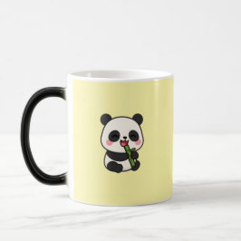 Cute Panda Eating Bamboo - Roligt Coffee Mugg