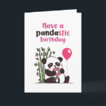Cute Panda Eating Donut Pandastic Funny Birthday Kort<br><div class="desc">Lustigt och sött födelsedagskort för dem som slår kärlek och humor. Perfekt för att önska dina vänner och din familj grattis på födelsedagen. Besök vår butik om du vill ha mer födelsedagskort. Du hittar något coola,  humoristiskt och ibland sarkastiskt födelsedagskort för din speciella.</div>