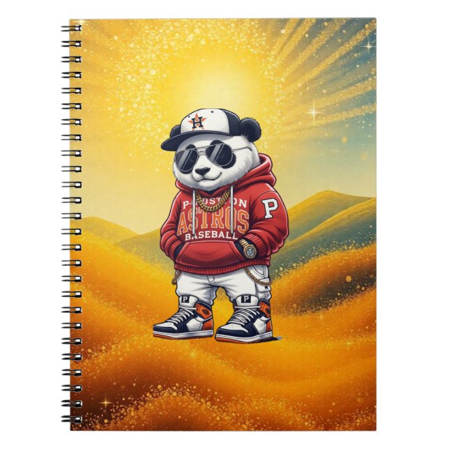 Cute Panda Fashion Style – Adorable Panda Outfit  Anteckningsbok (Framsidan)