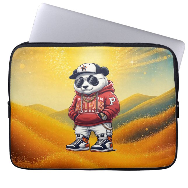 Cute Panda Fashion Style – Adorable Panda Outfit  Laptop Fodral (Framsidan)