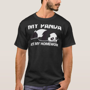 Cute Panda För barn Boys Unge Folivore Animal T Shirt