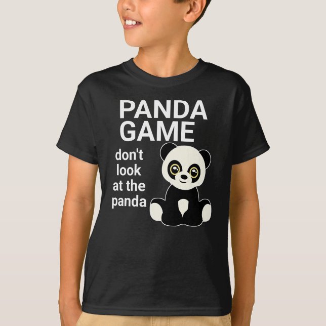 Cute Panda Game Girls Women Kids Funny Kawaii Stuf T Shirt (Framsida)