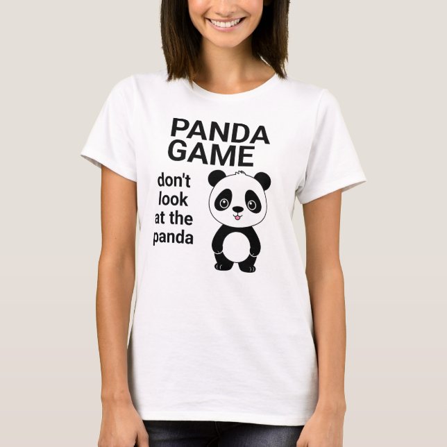 Cute Panda Game Girls Women Kids Funny Kawaii Stuf T Shirt (Framsida)