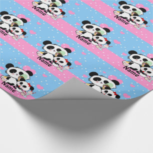 Cute Panda-gåvor Presentpapper