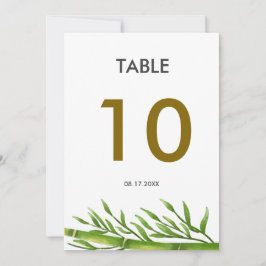 Cute Panda Greenery Bamboo Födelsedagsfest