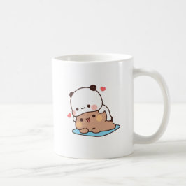 Cute Panda har ett par hugin, bubu och dudu kärlek Kaffemugg