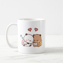 Cute Panda har ett par hugin, bubu och dudu kärlek Kaffemugg