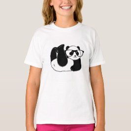 Cute Panda har glasögon Tee Shirt