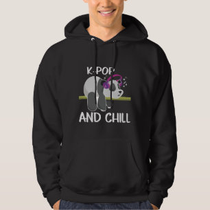 Cute Panda Headphone Korea Pop Älskare K-pop Music Hoodie