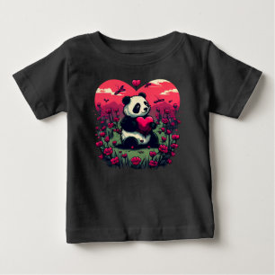 Cute Panda Holding Heart - Alla hjärtans dag-gåva T Shirt