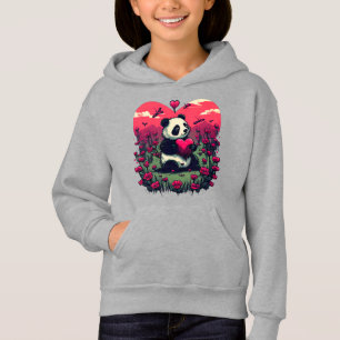 Cute Panda Holding Heart - Alla hjärtans dag-gåva T Shirt