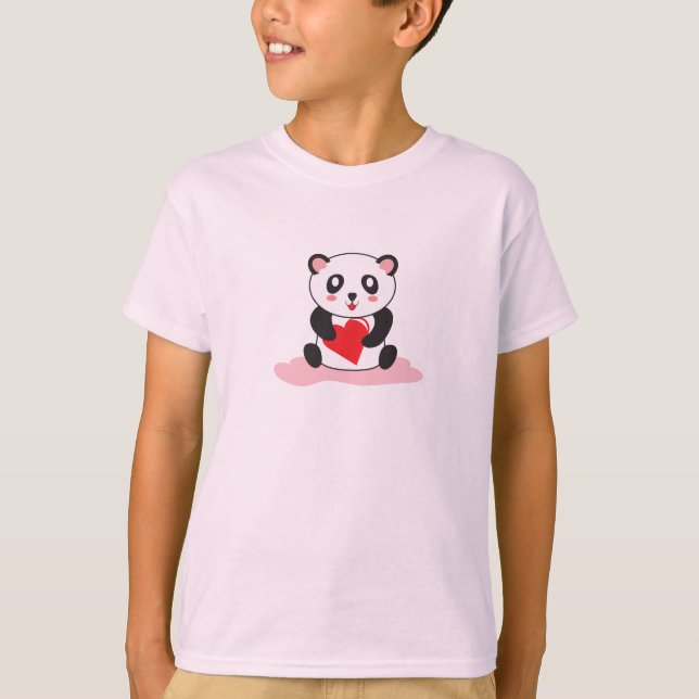 Cute Panda Hug Shirt - Kawaii Animal Gift Tee (Framsida)