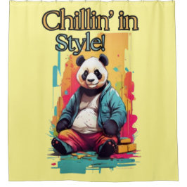 Cute Panda i Byxor | Tecknad för snyggt