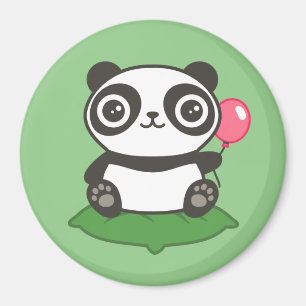 Cute Panda Illustration Magnet
