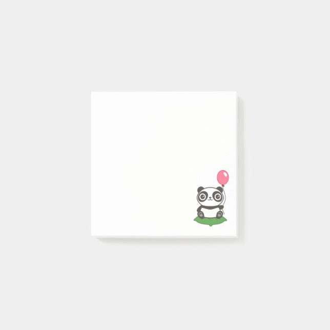 Cute Panda Illustration Post-it Block (Framsida)