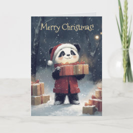 Cute Panda-julkort Kort