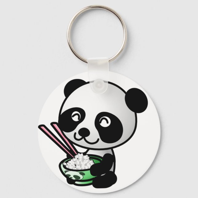 Cute Panda Keychain Nyckelring (Framsida)