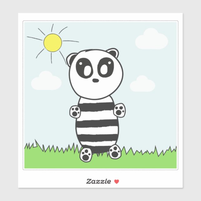 Cute Panda Klistermärken (Ark)
