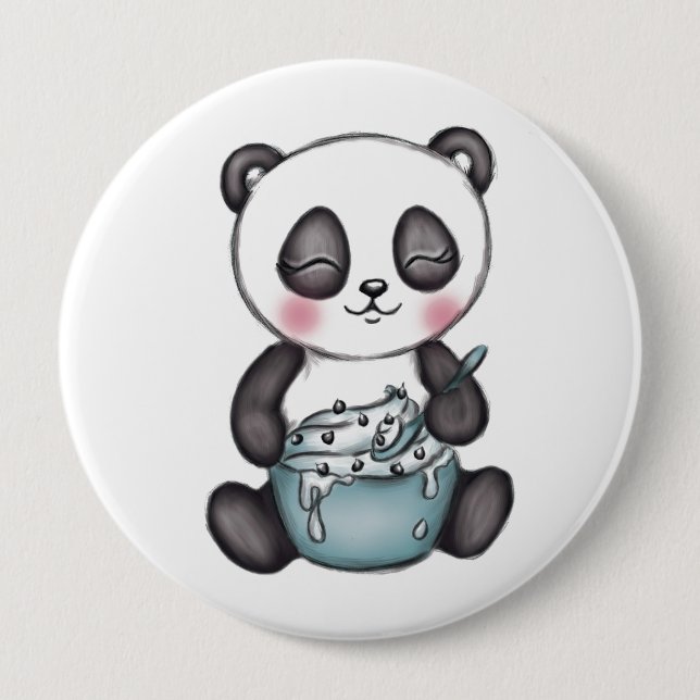 Cute Panda Knapp (Framsida)