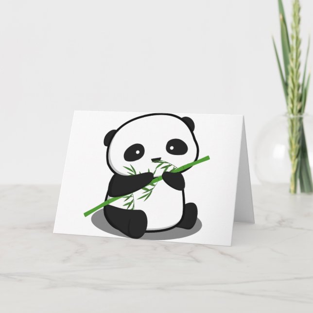 Cute Panda Kort (Framsida)