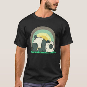 Cute Panda Lazy Zoo Animal Wildlife Sömnig Panda B T Shirt