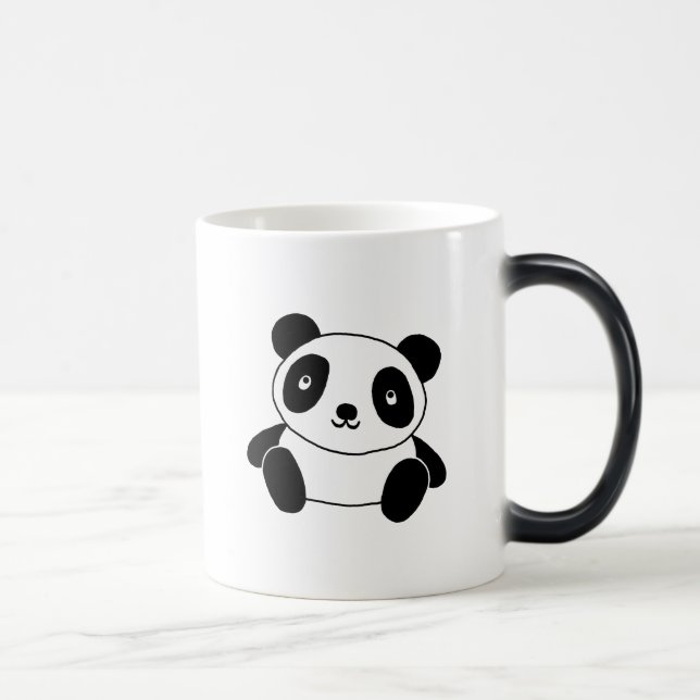 Cute Panda Magisk Mugg (Höger)