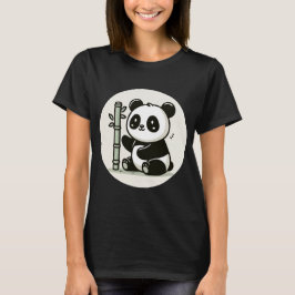 Cute Panda med bamboo T Shirt