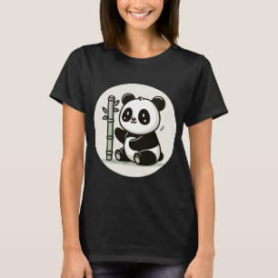 Cute Panda med bamboo T Shirt