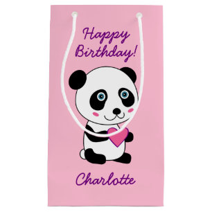 Cute Panda med Rosa Heart-Personlig
