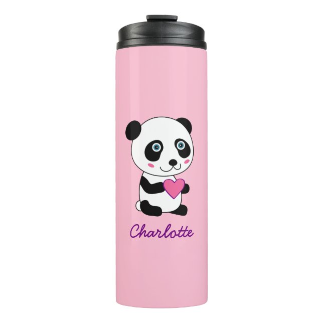 Cute Panda med Rosa Heart-Personlig (Framsida)