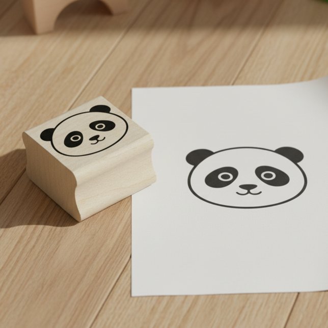 Cute Panda Mini Stamp Stämpel (Cute panda mini stamp.)