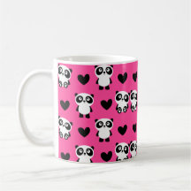 Cute Panda Mönster Mugg