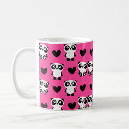 Cute Panda Mönster Mugg