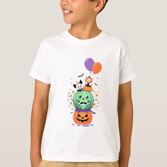 Cute Panda Monster T Shirt (Framsida)