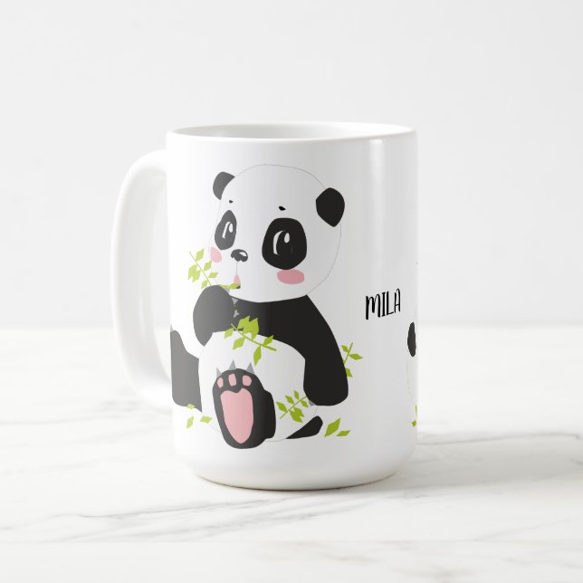 Cute panda namn kaffemugg (Framsida vänster)